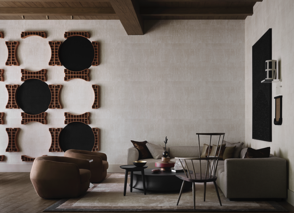 Wall art installation by Héctor Zamora. (Photo by Douglas Friedman)