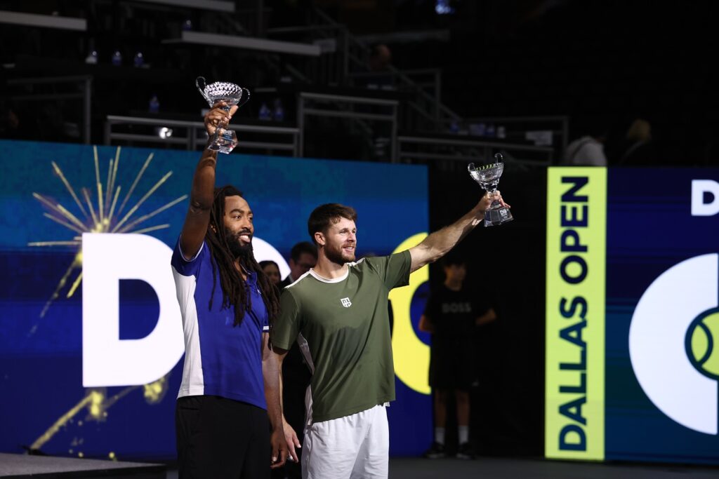 2025 Dallas Open doubles champs, Americans Evan King and Christian Harrison. (Courtesy)