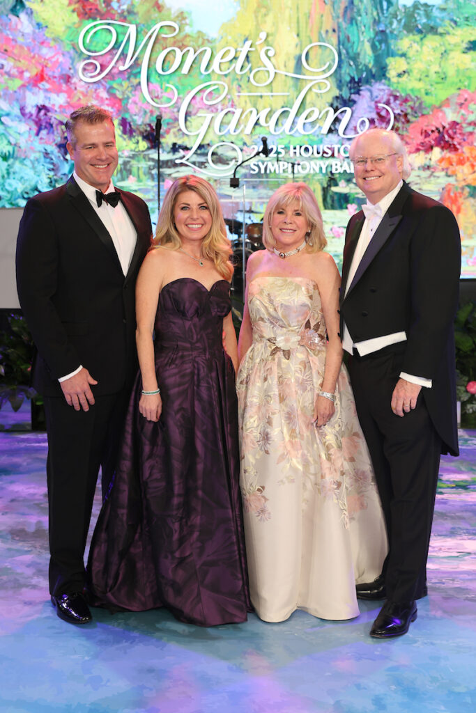 Houston Symphony Ball chairs Adam & Brittany Clark, Zane & Brady Carruth. (Photo by Priscilla Dickson)