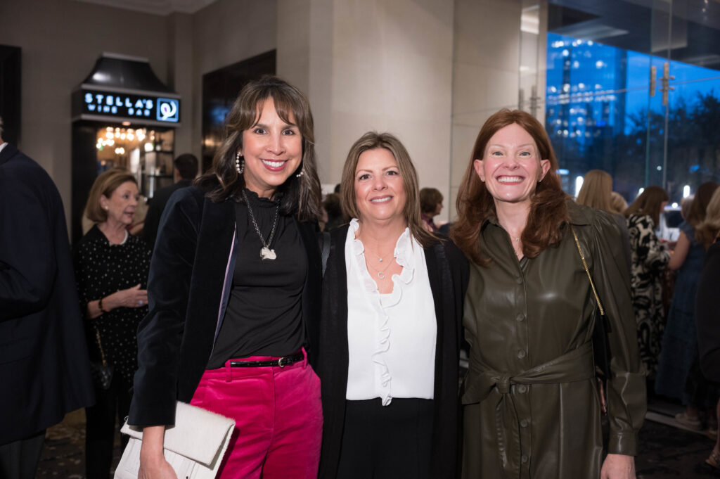Amy Waltz, Andrea Davidson and Maidie Ryan at Bo's Place 'Hearts of Hope' evening (Photo by Daniel Ortiz)