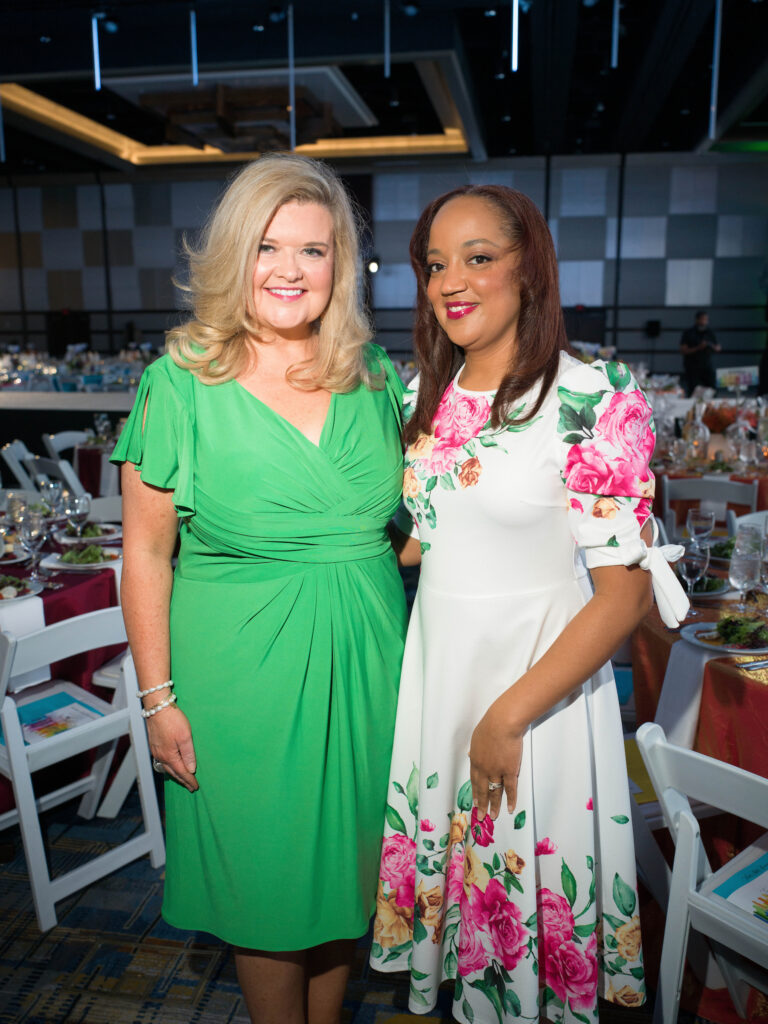 Ann Massey, Wendy Lewis Armstrong at the Trailblazers 25th anniversary awards luncheon. (Photo by Daniel Ortiz)