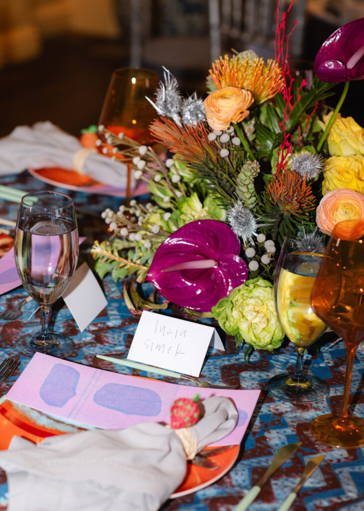 Sculptural floral centerpieces by CONCEPTO (Photo by A Sea of Love)