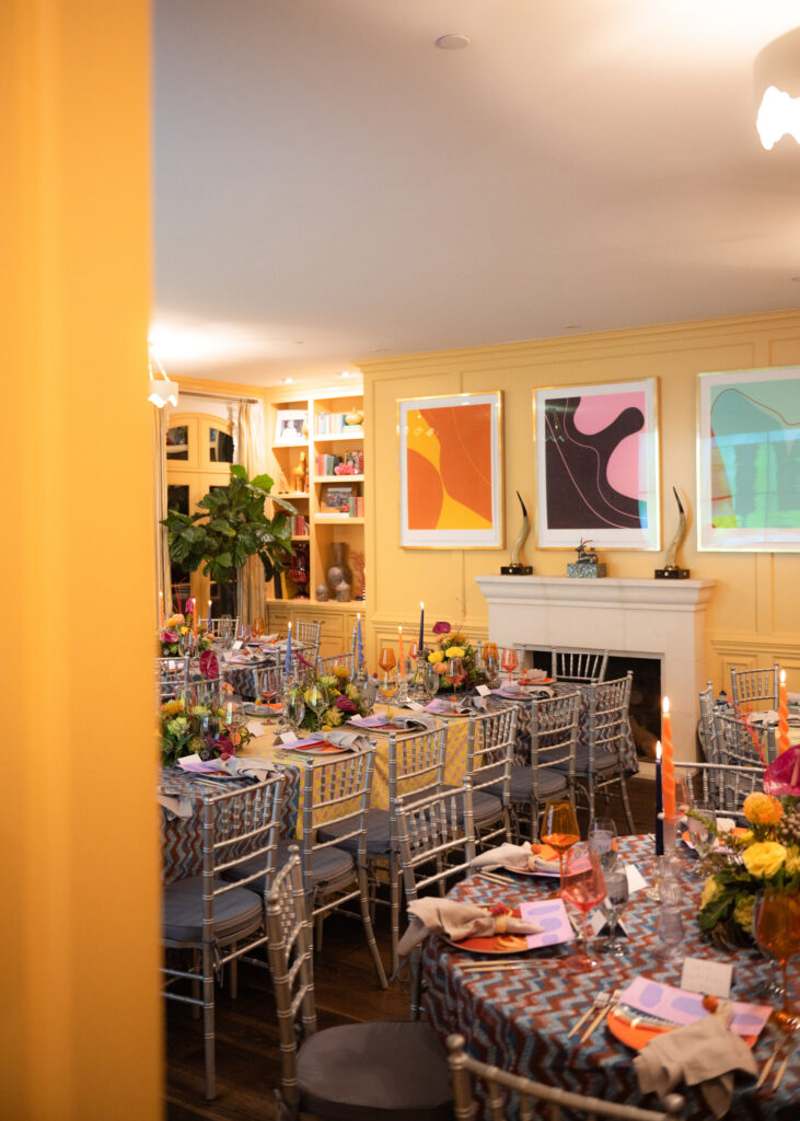The Jorbas hosted the dinner in their "yellow room." (Photo by A Sea of Love)
