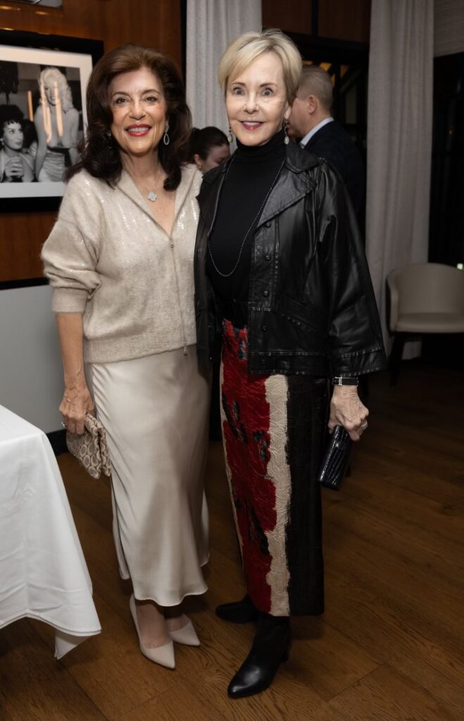 Dancie Ware, Karen Mayell at the Frette opening dinner held at La Griglia (Photo by Jenny Antill)