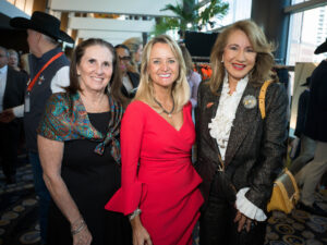 Darlene Dye, Dr Kelly Larkin, Terry Agris (Photo by Daniel Ortiz)