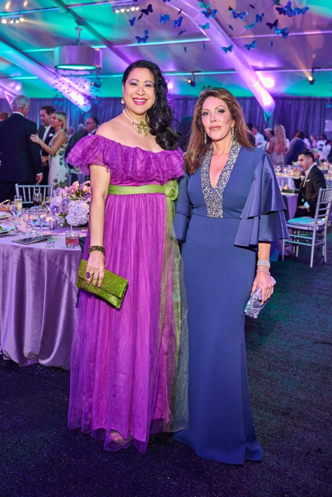 Laura Murillo, Sandra Smith Cooper at the Discovery Green Gala (Photo by Fulton Davenport)