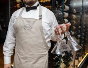 Frette Branded Apron (Photo by Jenny Antill)