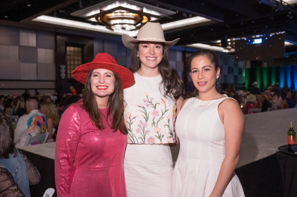 Harris County Commissioner Lesley Briones, Cinthya Reade, Nina Altuve at the 25th annual Trailblazers luncheon. (Photo by Daniel Ortiz)