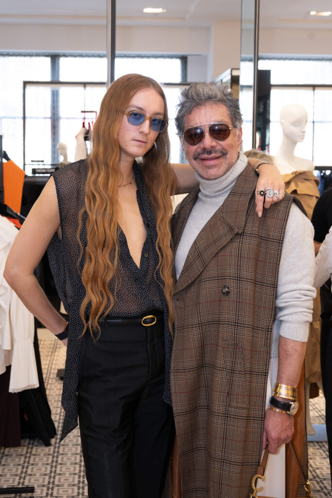 Nina Ricci Designer Harris Reed, hair stylist Ceron at the Nina Ricci luncheon at Tootsies. (Photo by Wilson Parish)