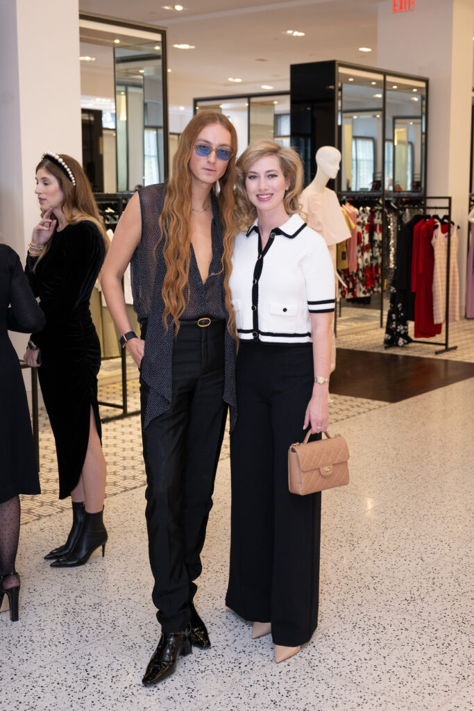 Harris Reed, Kaleta Blaffer Johnson at the Nina Ricci luncheon at Tootsies. (Photo by Wilson Parish)
