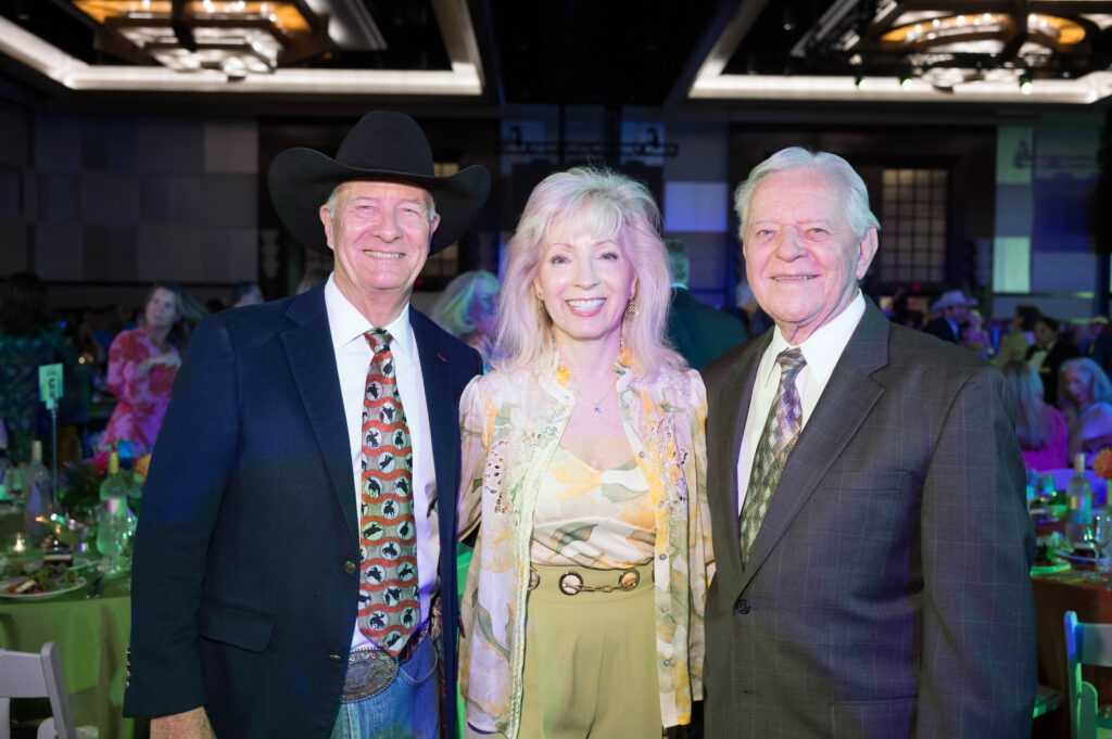 Jim Wynne, Pat Mann Phillips, Keith Steffek at the 25th annual Trailblazers luncheon. (Photo by Daniel Ortiz)