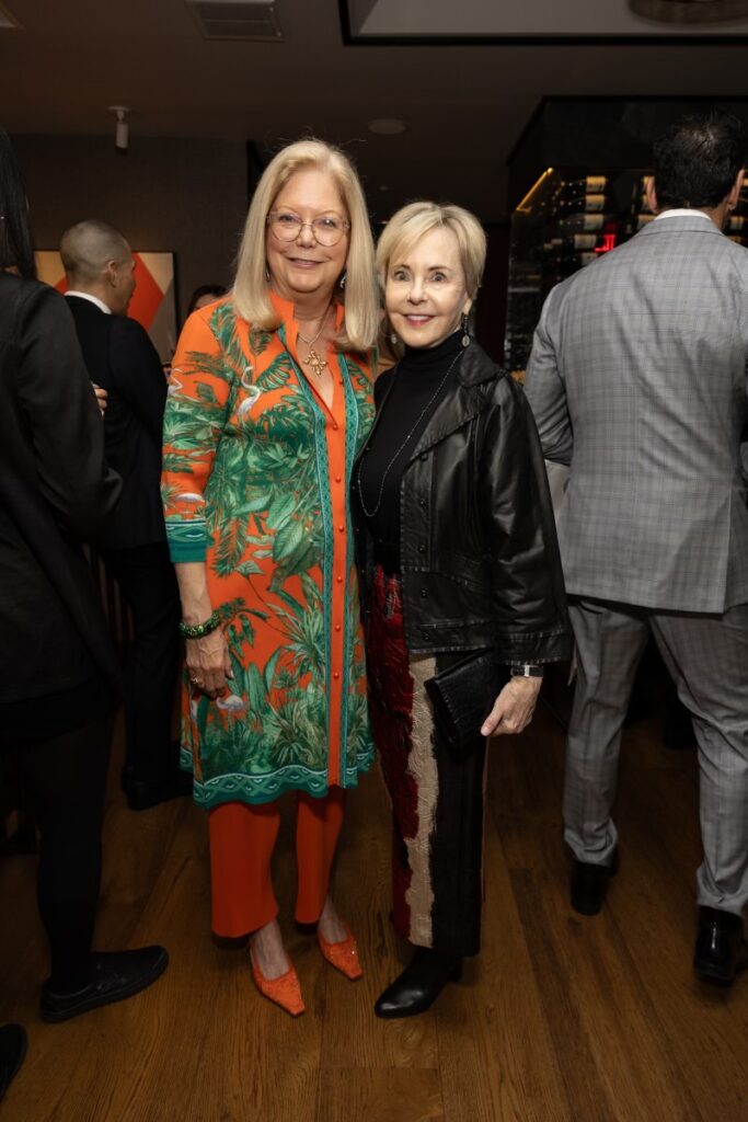Lisa O'Leary, Karen Mayell at the Frette opening dinner held at La Griglia (Photo by Jenny Antill)