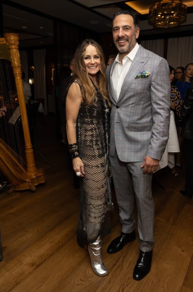 Lucinda and Javier Loya at the Frette opening dinner held at La Griglia (Photo by Jenny Antill)