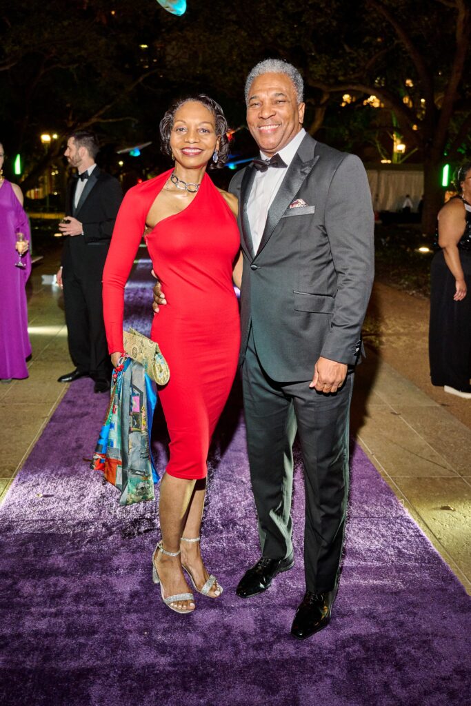 Melanie Johnson, Michael Davis at the Discovery Green Gala (Photo by Fulton Davenport)