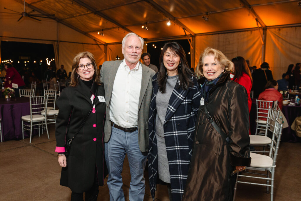 Renee Renfroe, Lee Ehmke, Sue Chin, Ginger Blanton at the Asante Society's 'Night at the Zoo' event (Photo by Johnny Than for the Houston Zoo)
 