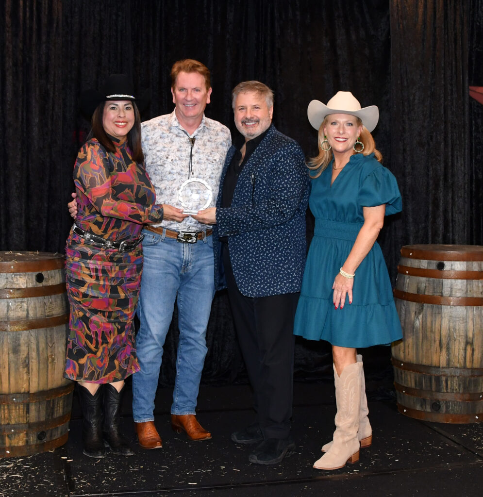 Wags & Whiskers co-chair Roberta Konicki , honoree Frank Billingsley, honorary chair Ernie Manouse, co-chair Kristin Gutheie (Photo by Dalton DeHart)