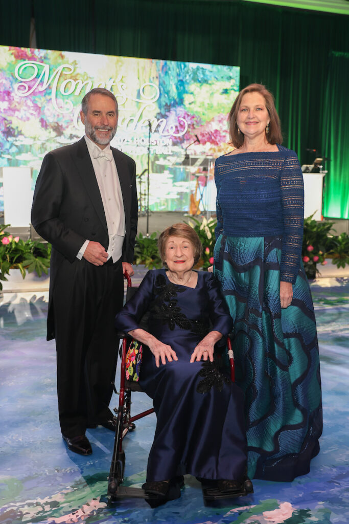 Steve Mach, honoree Cora Sue Mach, Joella Mach at the Houston Symphony ball (Photo by Priscilla Dickson)