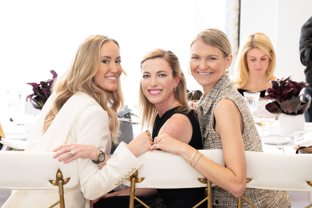 Whitney Kuhn Lawson, Lauren Fertitta and Lindsey Hohlt at the Nina Ricci fashion presentation and luncheon at Tootsies. (Photo by Wilson Parish)