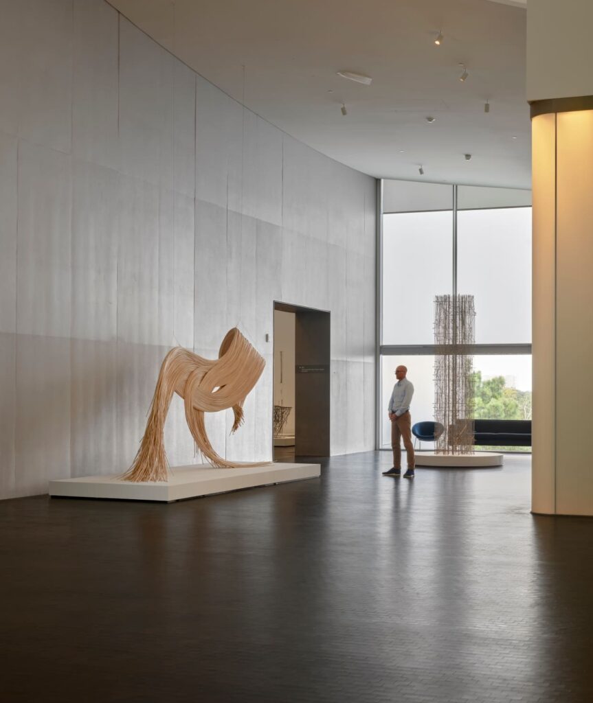 Aurélie Hoegy's "Wild Fibers Tapestry," 2023, at MFAH (Courtesy the Museum of Fine Arts, Houston)