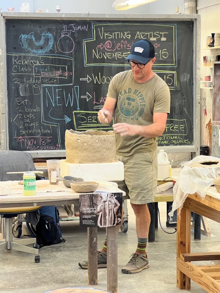 Celebrated Houston ceramicist Jeff Forster sculpts ceramic pieces for Empty Bowls Houston. (Photo courtesy Empty Bowls Houston)