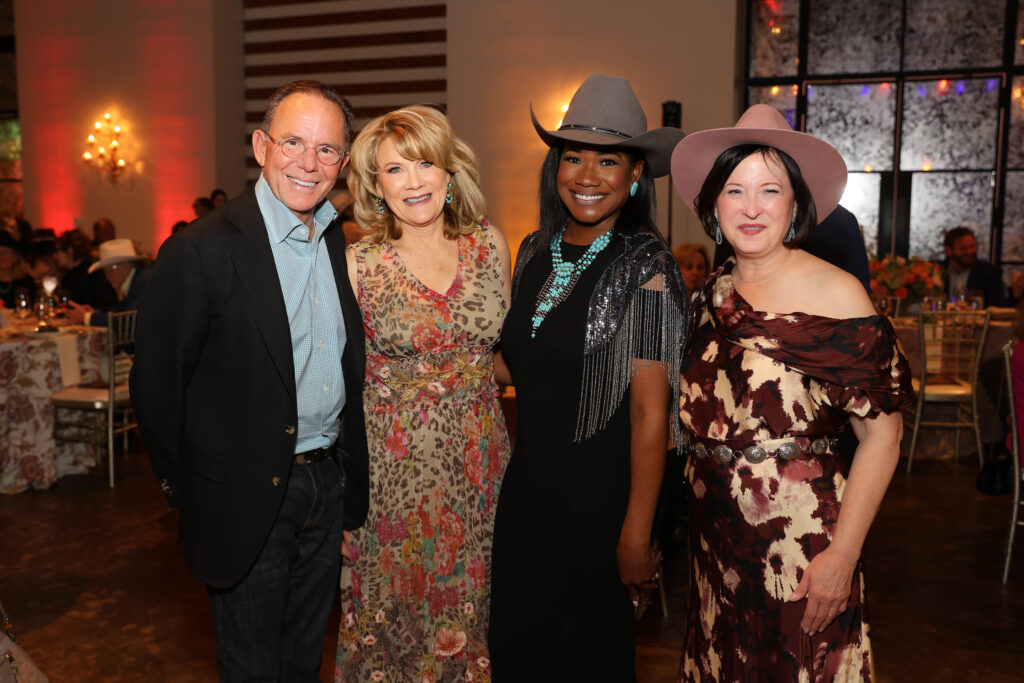 Jerry & Lisa Simon, Samica Knight, Anne Neeson at Memorial Hermann Foundation’s 'Boot Scootin' Boogie' (Photo by Priscilla Dickson)