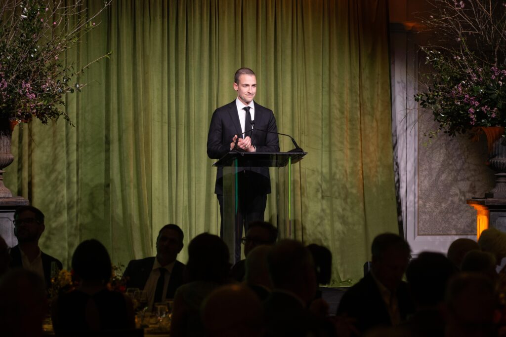 PH president Dave Morris at Preservation Houston's Cornerstone Dinner (Photo by Wilson Parrish)