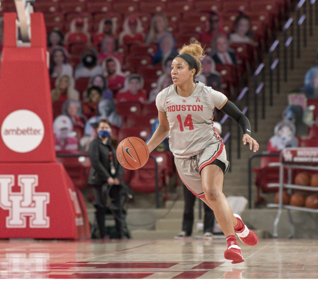 Laila Blair is one of the players that Ronald Hughey is proud to have coached as the University of Houston women's basketball coach. Hughey lost his job at UH on Thursday. (UH Athletics Photo)