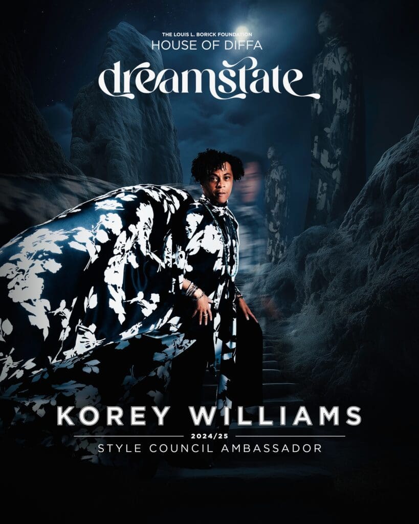 As a kid, Korey Williams spent his time watching Style with Elsa Klensch on CNN instead of MTV or cartoons on Saturday mornings.