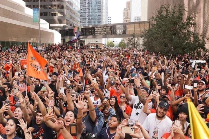 Susan Christian produced all of Houston sports championship parades including this from the Houston Astros parade in 2022. (Courtesy photo)