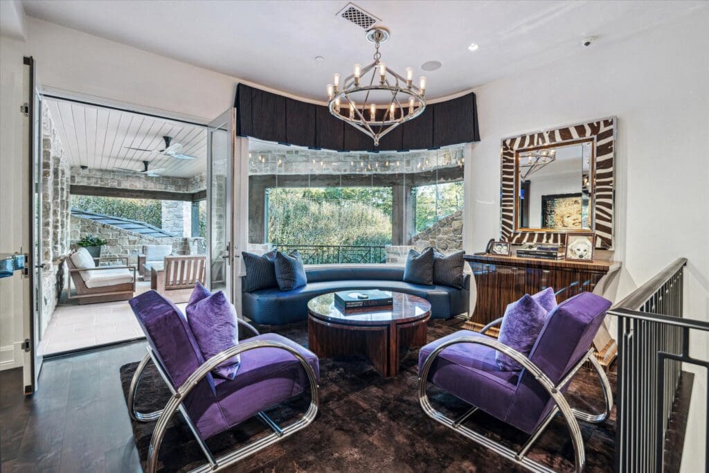 Second floor sitting area at 220 Merrie Way Lane  (Photo by TK Images)