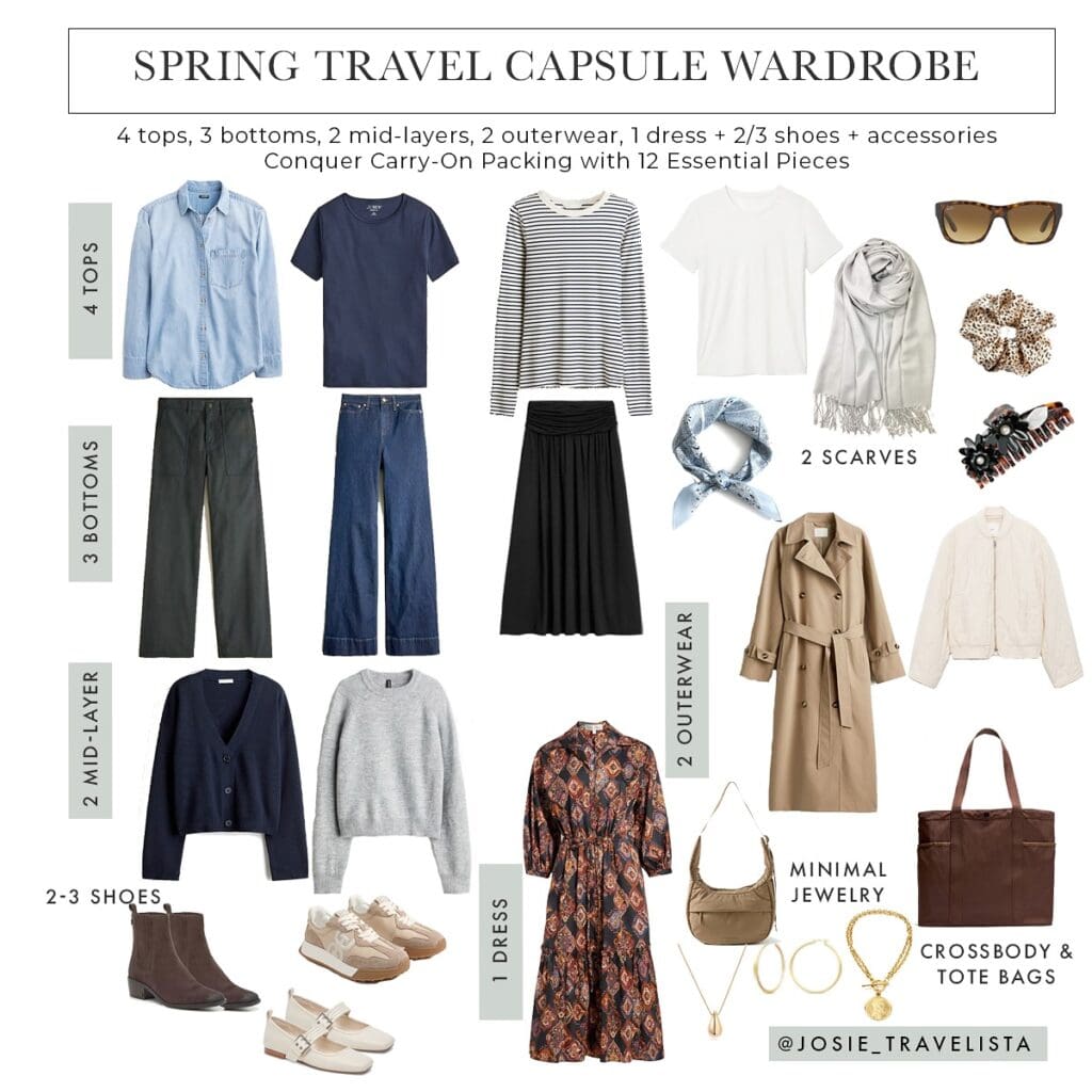 Neutral colors make for easier mixing and matching once you arrive at your destination. (Courtesy)