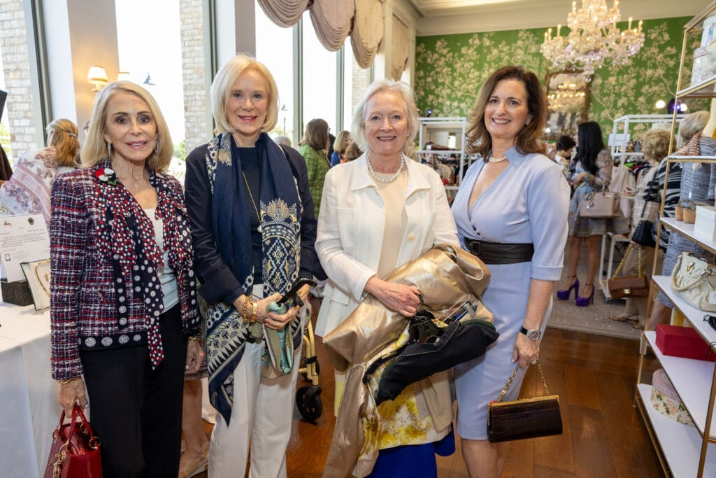 Carol Simmons, Louise Chehlaoui, Amanda Gelb, Joy Wuertz at the Salvation Army Women's Auxiliary Reflections on Style luncheon