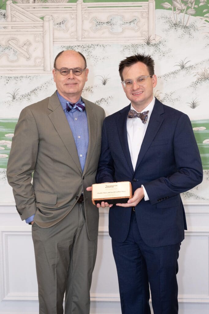 Charles Stava & Jacob Garber-Stava at Preservation Houston's Cornerstone Dinner (Photo by Wilson Parrish)