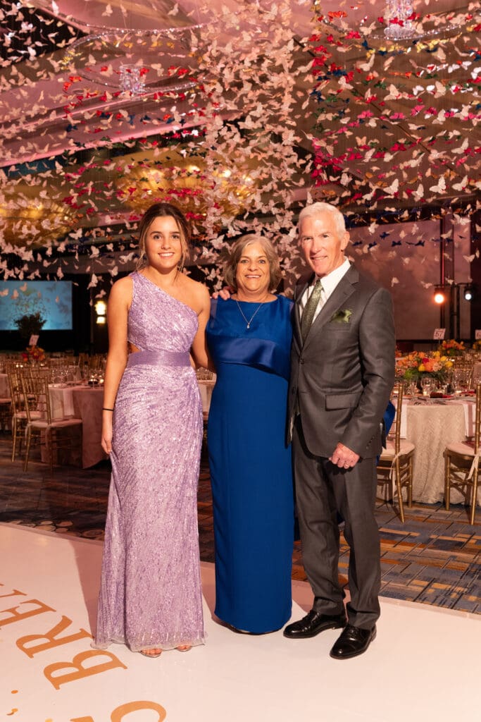Devin Dyer, Ronda & Dan Feeney at the Breakthrough T1D (formerly JDRF) gala (Photo by Daniel Ortiz)