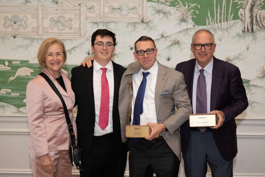 Diane Krueger, Gavin Johnson, Jason Johnson, Ray Krueger at Preservation Houston's Cornerstone Dinner (Photo by Wilson Parrish)
