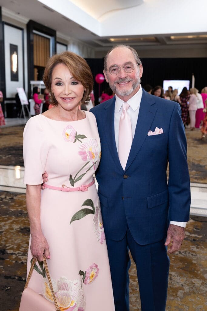 Gaye Lynn & Stuart Zarrow at the American Cancer Society 'Tickled Pink' luncheon (Photo by Daniel Ortiz)