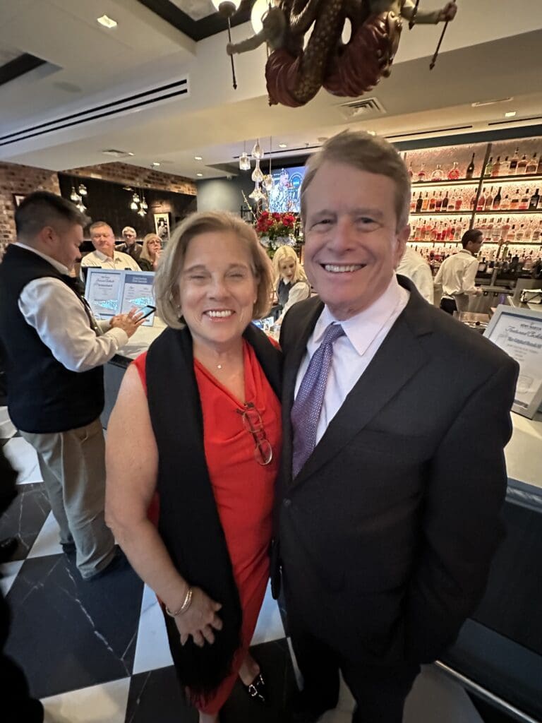 Jane & Dean Gladden at Brennan's Houston Courtyard Bar opening festivities. (Photo by Shelby Hodge)