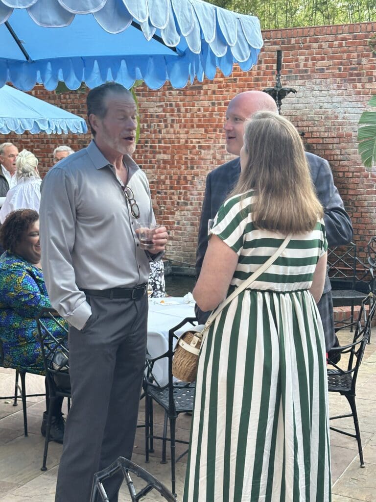 Brad Brennan at Brennan's Houston Courtyard Bar opening festivities. (Photo by Shelby Hodge)