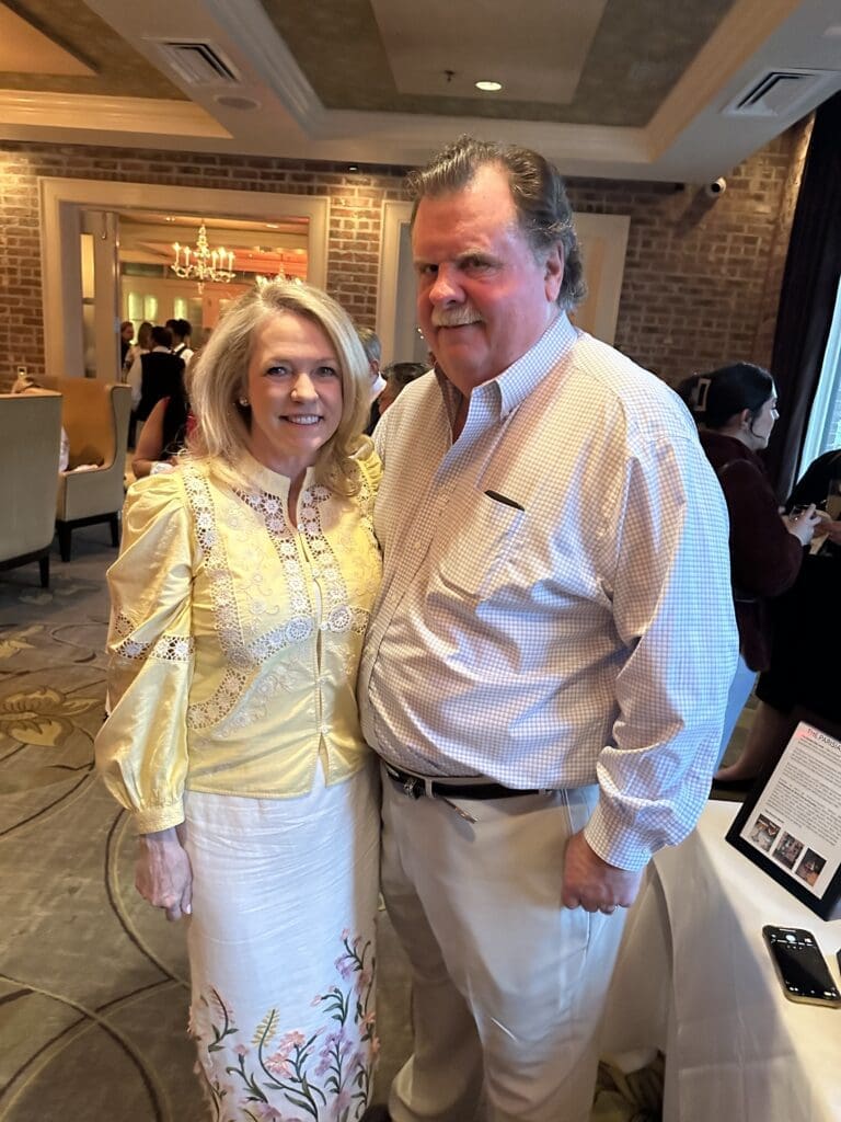 Robin & Alex Brennan-Martin at the celebration of the Courtyard Bar at Brennan's. (Photo by Shelby Hodge)