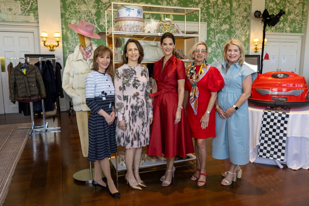 Melanie Jarrell, Alison Gemp, Ann Ayre, Stick Delaup, Maura Montgomery at the Salvation Army Women's Auxiliary Reflections on Style luncheon