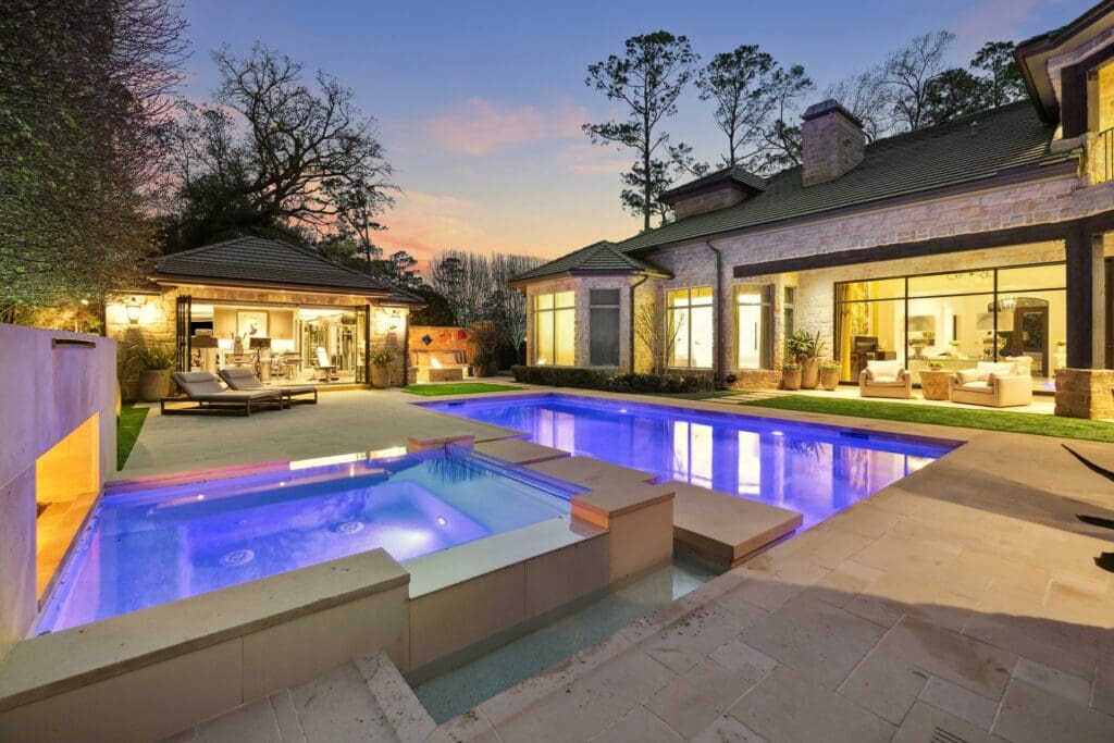 The backyard at 220 Merrie Way  (Photo by TK Images)