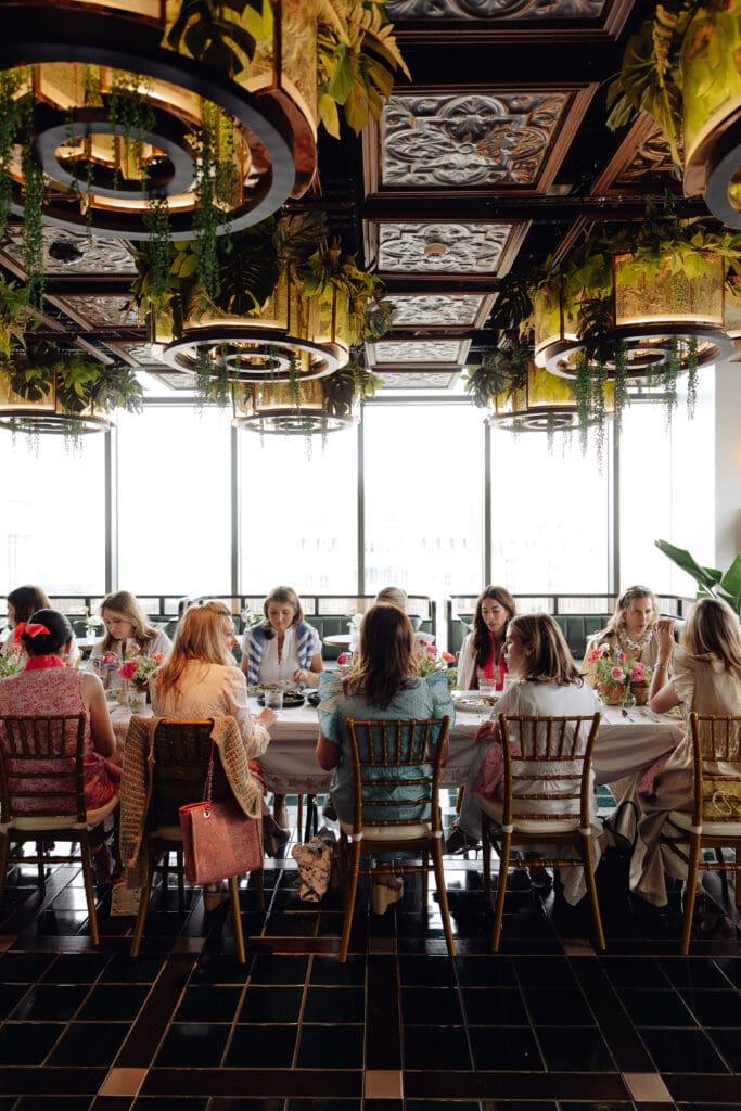 Perched above the Harwood District on the 20th floor of Hôtel Swexan, rooftop restaurant Léonie is considered the hotel's "crowning jewel."  (Photo by Vanessa Christina Chavez)