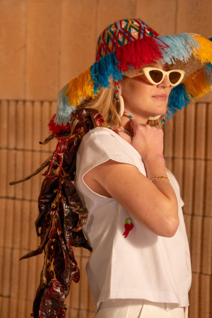 The spicy collection also includes a Chili T-Shirt ($95).  (Photo by Dalí Nelio)