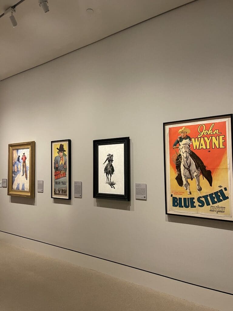 Vintage movie posters further demonstrate the American West inspiration. (Photo by Amanda Ogle)