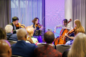 Young Artists Yu-Ming Ma, Astrid Nakamura, Wei-An Hung, Rebecca Benjamin DacameraGala 2025-214 (Photo by Katy Anderson)