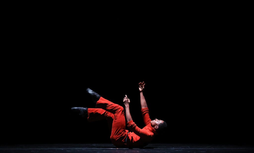 Houston Ballet soloist Eric Best in Stanton Welch’s "Sparrow" (Photo by Amitava Sarkar. Courtesy Houston Ballet.)