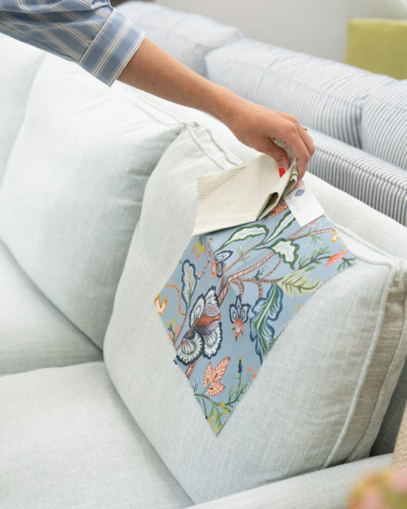 Stuck between fabric options? Blue Print is here to help. (Photo by Blue Print)