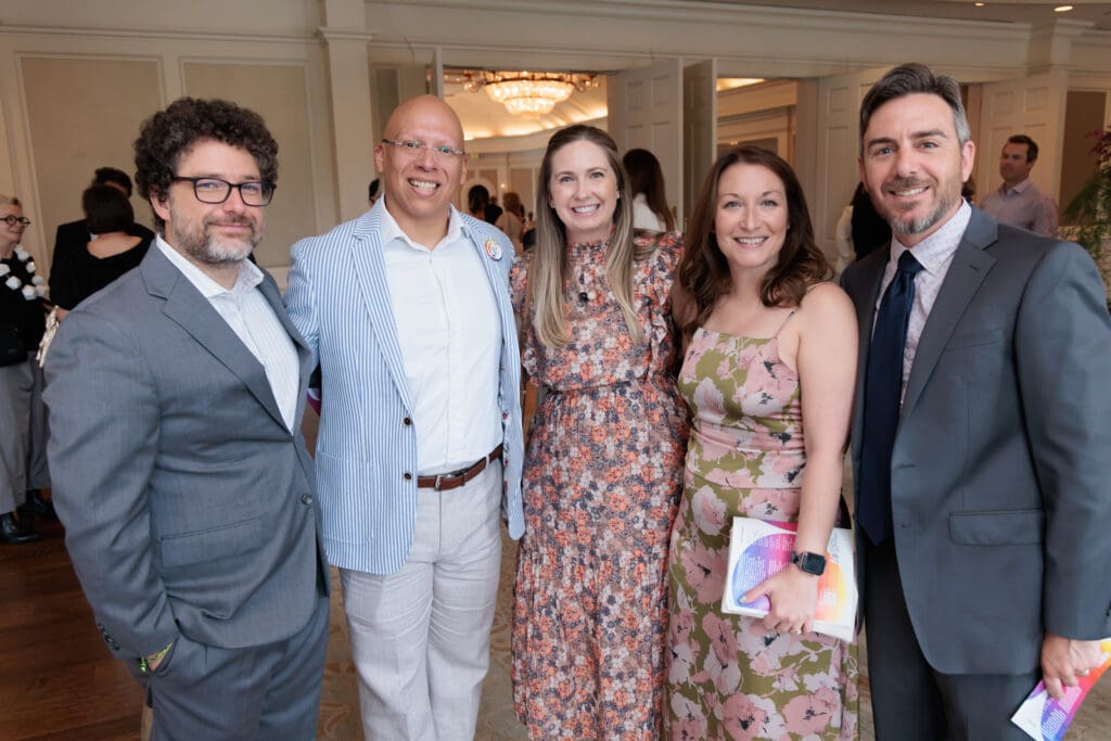 Honoree Erick Calderon, Rene Ramon, Becky Brown, Kimberly & Stephen Benigno at Crafting a Legacy 2025 Spring Luncheon (Photo by Katy Anderson)