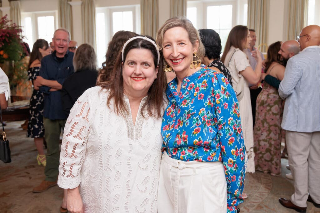 Catherine Morgan, Craft Center deputy director Mary Headrick at Crafting a Legacy 2025 Spring Luncheon (Photo by Katy Anderson)