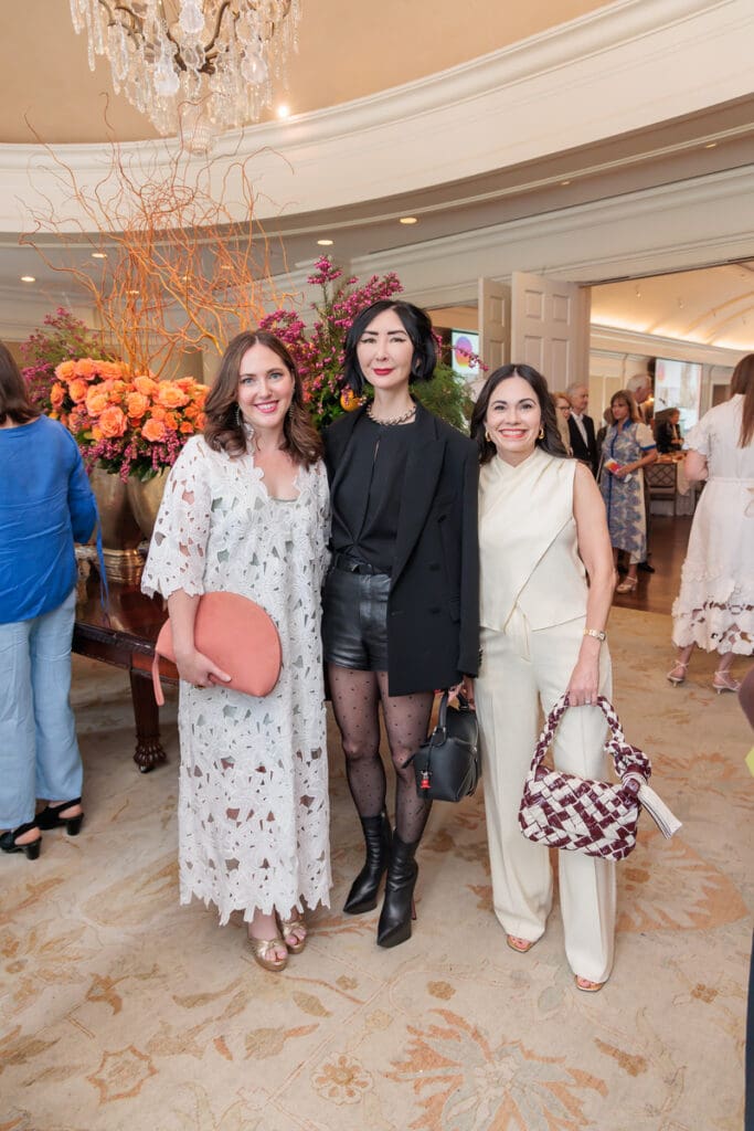 Ashlyn Davis Burns, Carrie Brandsberg-Dahl, Michele Leal Farah at Crafting a Legacy 2025 Spring Luncheon (Photo by Katy Anderson)